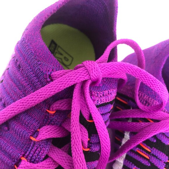 Nike Free RN Flyknit Running Shoes in Hyper Violet Sz. 7.5 - Picture 9 of 12